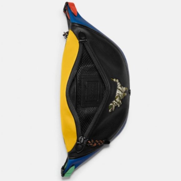Coach X Michael B. Jordan League Belt Bag In Colorblock With Mummified Rexy - Picture 4 of 8